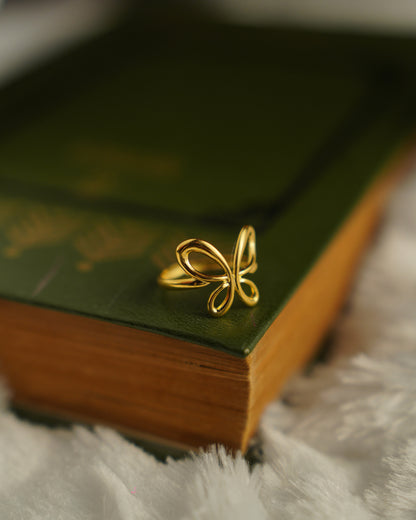 Whispering Butterfly Ring