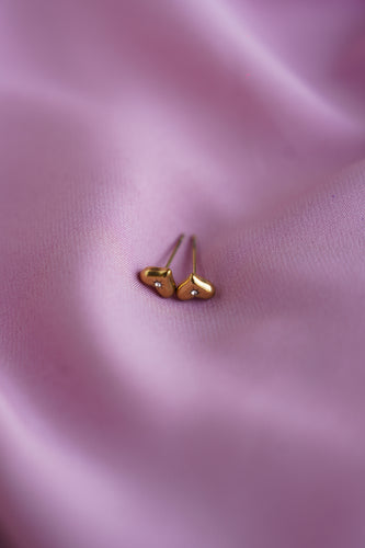 Golden Heart Studs