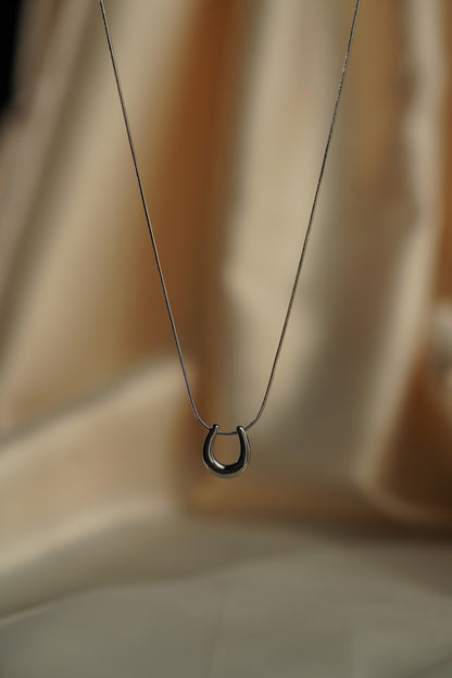 Silver Loop Necklace