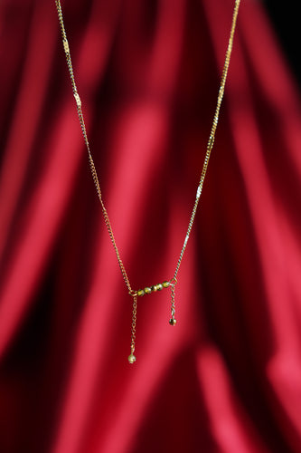 Twin Drop Bar Necklace