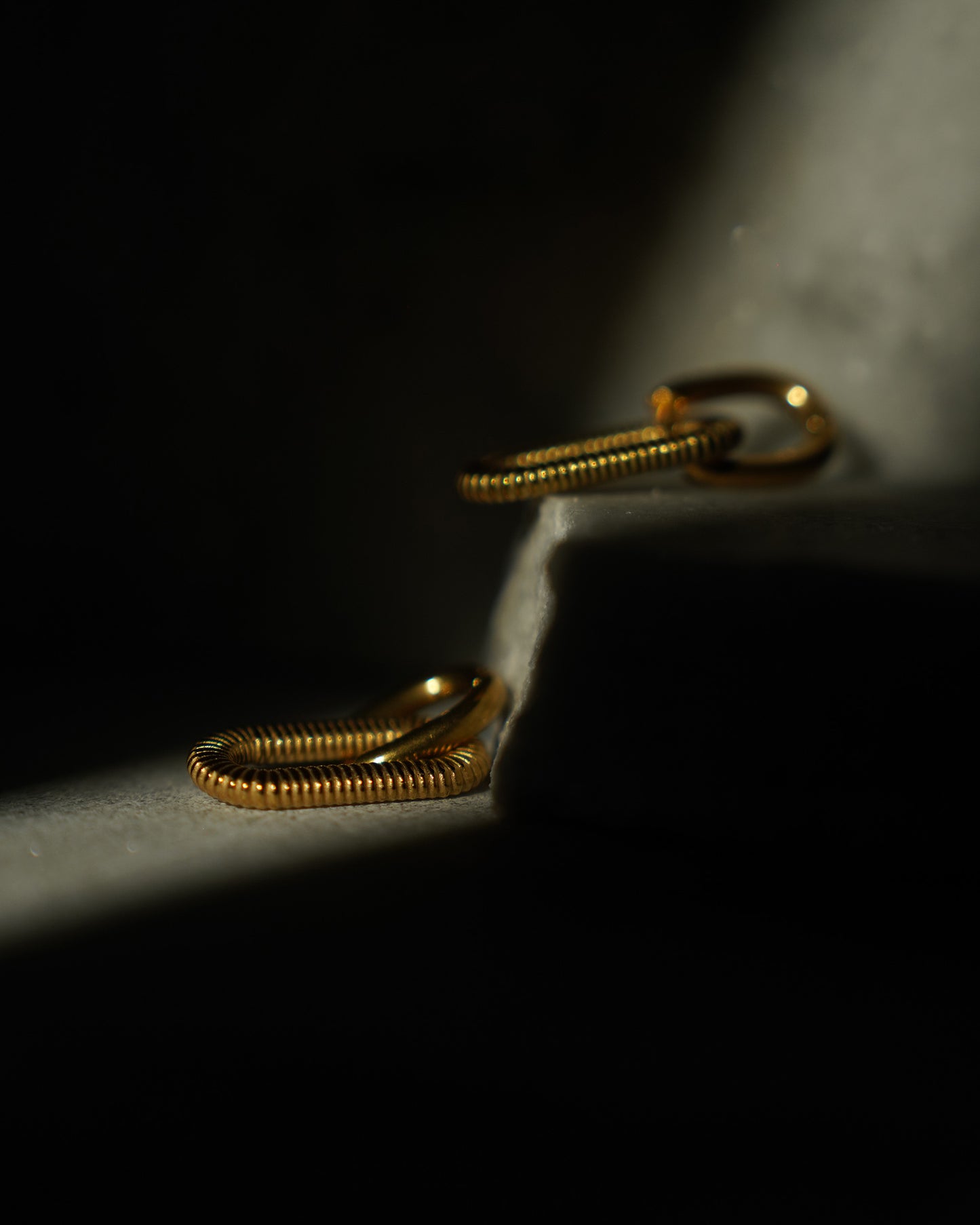 Bold Link Drop Earrings