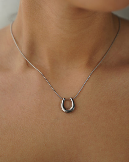 Silver Loop Necklace