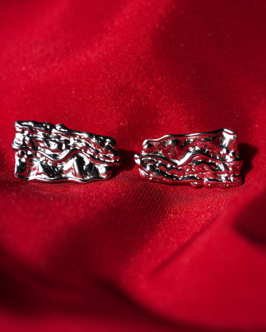 Liquid Chrome Earrings