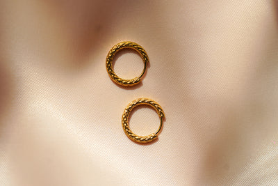 Braided Gold Hoops
