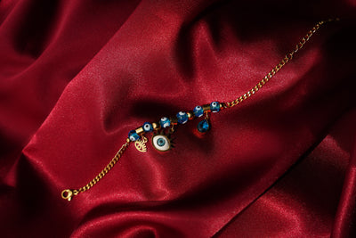 Blue Evil Eye Charm Bracelet