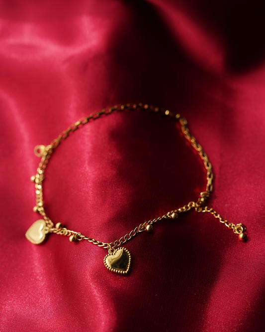 Golden Heartbeat Bracelet